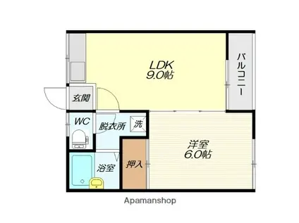 アーバンハイツ(1LDK/1階)の間取り写真