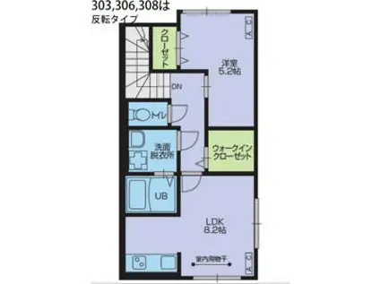 VIVIANA TOP(1LDK/3階)の間取り写真