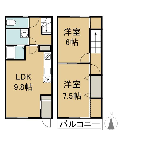PROLOGUE(2DK)の間取り写真