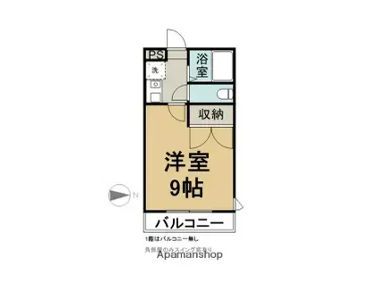 さくらフローラル(1K/1階)の間取り写真