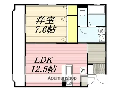 ミヨヒコHK-K1(1LDK/3階)の間取り写真
