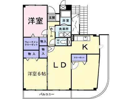 木村ロイヤルマンションⅢ(3LDK/3階)の間取り写真