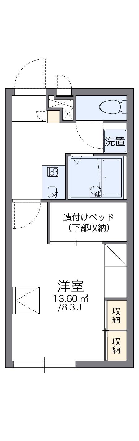レオパレスキルシェ(1K/2階)の間取り写真