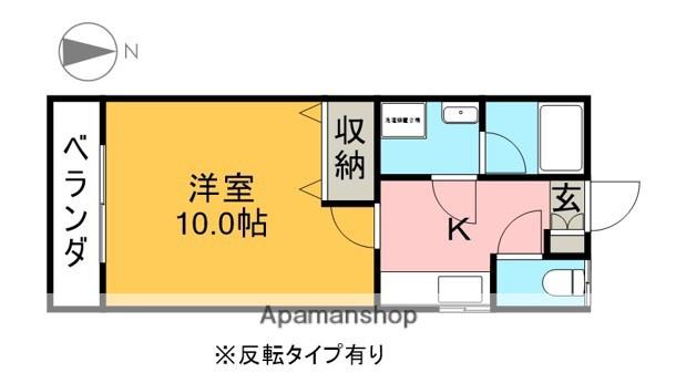 エイトハイツE(1K/2階)の間取り写真