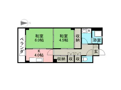 IMAIZUMI TERRACE(2K/3階)の間取り写真