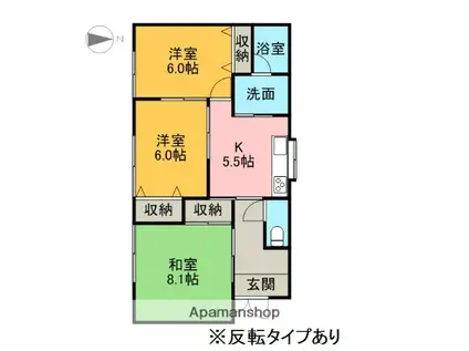東武鉄道宇都宮線 西川田駅 徒歩18分 1階建 築20年(3K)の間取り写真