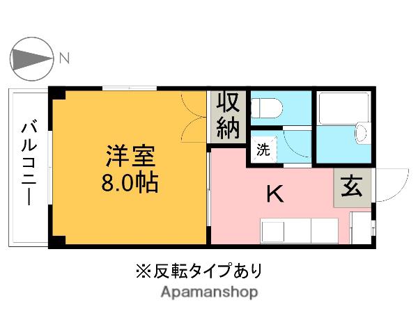 グリーンハイツ三澤PART5(1K/2階)の間取り写真