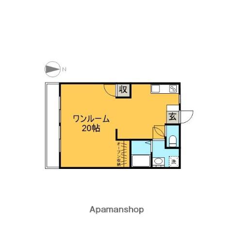 DOGLOVERS桜館(ワンルーム/3階)の間取り写真