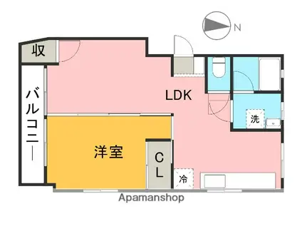 プラトー藤(1LDK/3階)の間取り写真