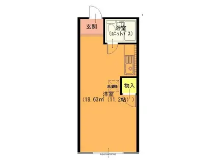 アネックス21 堀込(ワンルーム/2階)の間取り写真