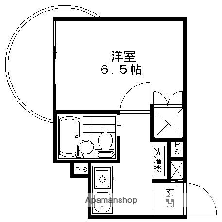 ハウスJ(1K/2階)の間取り写真