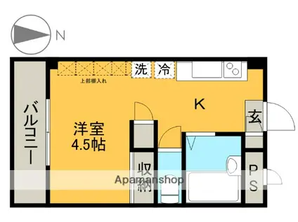高崎マンション(1K/2階)の間取り写真