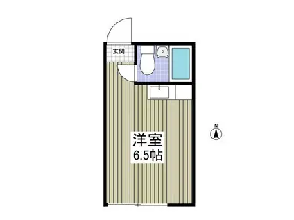 メゾンホワイト(ワンルーム/2階)の間取り写真