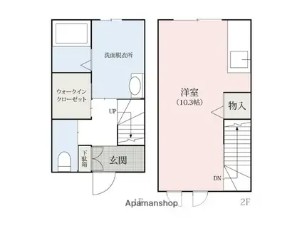 SQUARE TATSUMI(ワンルーム/1階)の間取り写真