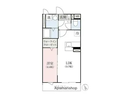 LA・MAISON TAKASAKI(1LDK/1階)の間取り写真