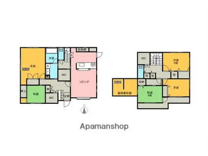 上信電鉄上信線 佐野のわたし駅 徒歩20分 2階建 築19年(5LDK)の間取り写真