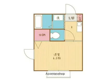 グレースガーデン(1K/1階)の間取り写真