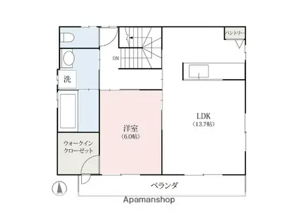 THE NEXT(1LDK/2階)の間取り写真