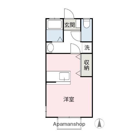 エアライフコーポ(ワンルーム/2階)の間取り写真