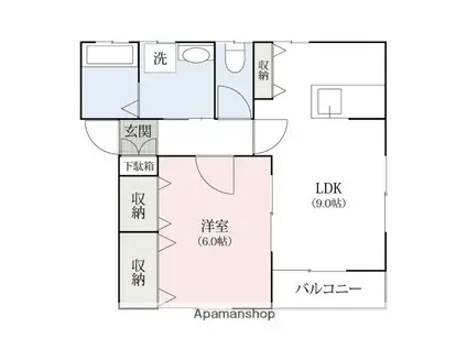 ベルティ寿(1LDK/1階)の間取り写真