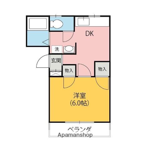 コーポラスアゼリア(1DK/3階)の間取り写真