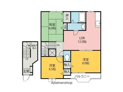 コモド・カーサAB(3LDK/2階)の間取り写真
