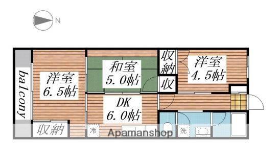 大室ビル8(3DK/2階)の間取り写真