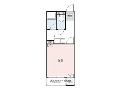 MICASA(1K/2階)の間取り写真