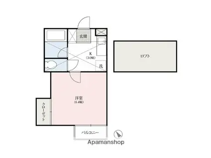 シティハイツ ミモザ(1K/3階)の間取り写真