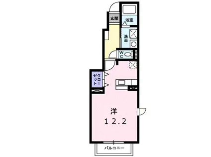 グレース柳町(ワンルーム/1階)の間取り写真