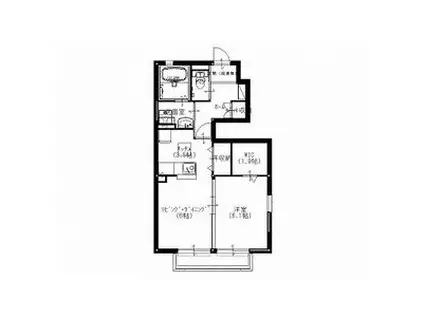 カントリーハイツⅢ(1LDK/1階)の間取り写真