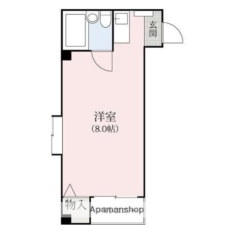 ベルコート藤塚(ワンルーム/2階)の間取り写真