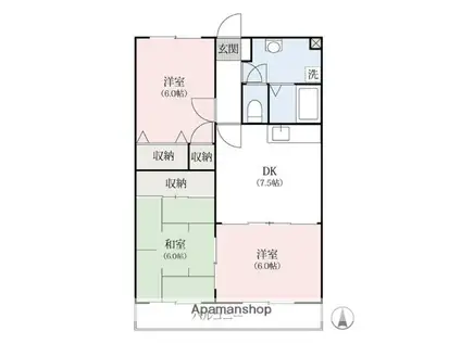 エポック(3DK/3階)の間取り写真