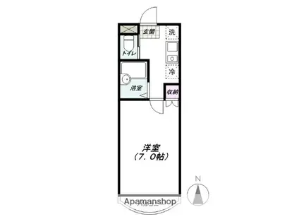 メゾン・ラ・メール(1K/2階)の間取り写真