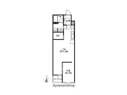 ソレッジ(1LDK/3階)の間取り写真
