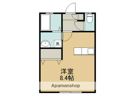 レジデンス竹富Ⅱ(1K/2階)の間取り写真