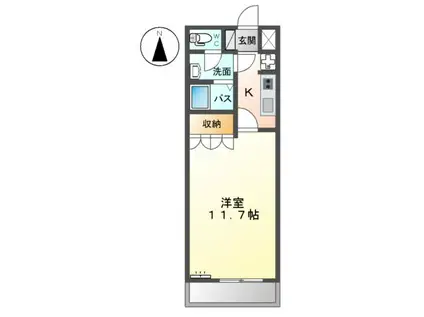 アールヴェイラA(1K/2階)の間取り写真