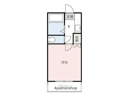 パーソンハイツイケダ(1K/2階)の間取り写真