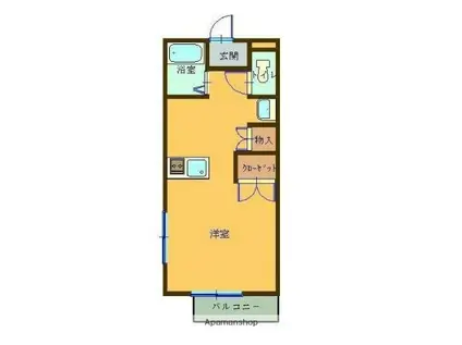 ISプランドール(1K/2階)の間取り写真