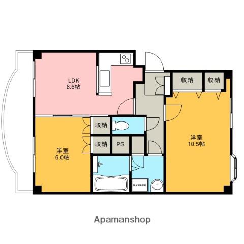 グランメール神明(2LDK/1階)の間取り写真