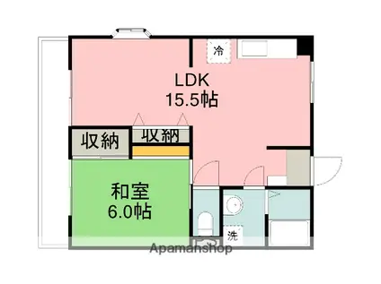 LA.POIRE.ST(1LDK/3階)の間取り写真