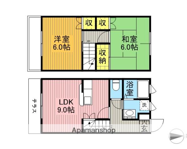 ライトタウン上尾(2LDK)の間取り写真