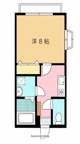 ハイツ光ヶ丘(1K/1階)の間取り写真