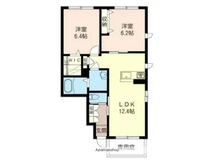 OR COMFORT(2LDK/1階)の間取り写真