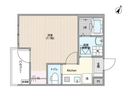 OKEGAWA BASE(1K/1階)の間取り写真
