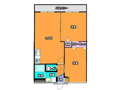 YSファミーユ(2LDK/1階)の間取り写真