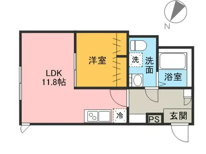 マイレジデンス上尾Ⅱ(1LDK/1階)の間取り写真