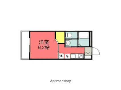 モジュール28(1K/2階)の間取り写真