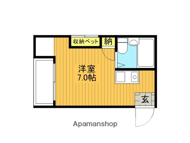 サンイーストハウス(ワンルーム/2階)の間取り写真