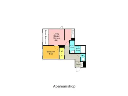 ラポール シェノン(1SLDK/2階)の間取り写真